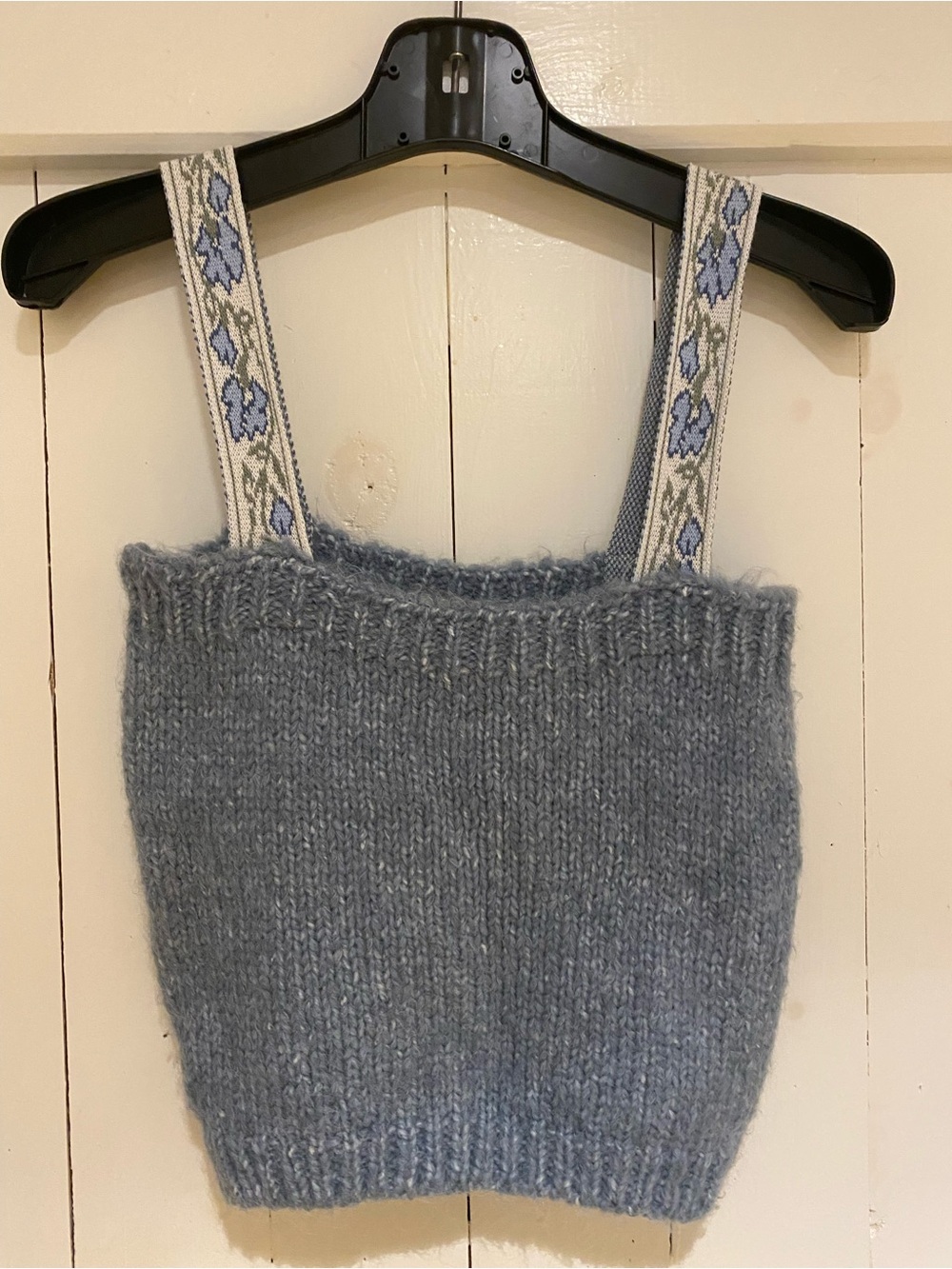 Mango Alpaca blend Knit cropped Sweater Tank S
